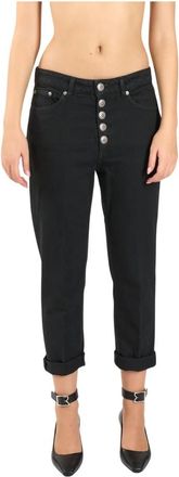 Dondup Cropped Jeans - Dames - Cropped Jeans - Zwart - W25 - Katoen - Jeans