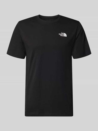 The North Face Regular Fit T-Shirt aus Baumwoll-Mix Modell VERTICAL in Black, Gr&ouml;&szlig;e XXL