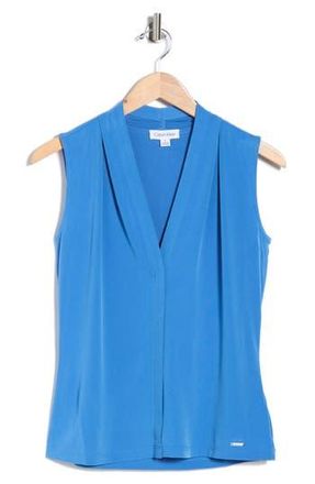 Calvin Klein V-Neck Tank in Star Sapphire at Nordstrom Rack, Size X-Small