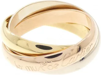 Cartier Pink Gold White Gold Yellow Gold Yellow Gold (18K) Pink Gold (18K) White Gold (18K) Band Ring (Pre-Owned)