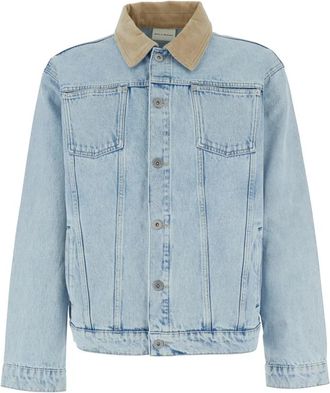 Dr&ocirc;le de Monsieur La Veste Jean D&eacute;lav&eacute;e - Heren - Spijkerjassen - Blauw - L - Katoen - Jassen