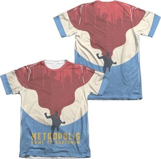 Gildan Superman Home (Front/Back Print) Adult Poly/Cotton Short Sleeve Tee / T-Shirt