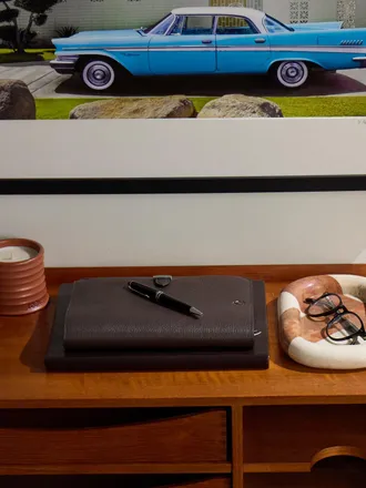 Dunhill Century Logo-Debossed Full-Grain Leather Notebook