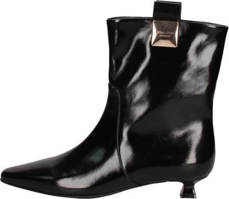 Marc Ellis Carmilla Enkellaars - Dames - Laarzen met Hak - Zwart - 37 EU - Leer - Schoenen