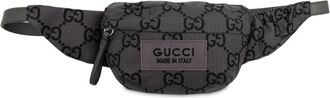 Gucci Gray Nylon Leather Fanny Pack (Pre-Owned)