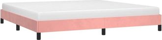 vidaXL Estructura cama sin colchón terciopelo rosa 200x200 cm Vidaxl