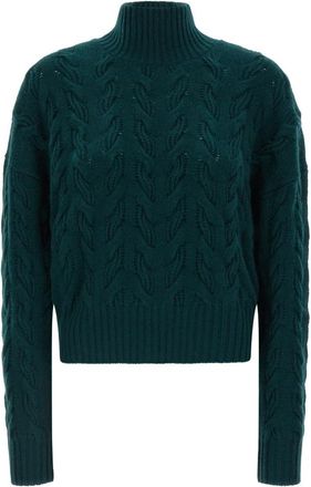 Max Mara Cosmo Sweater - Dames - Coltruien - Groen - S - Wol - Truien & Vesten