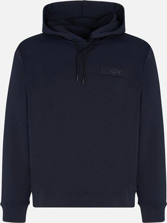 Paul & Shark Paul & Shark Mens Active Fleece soft cotton blend hoodie - Navy - Size: 44