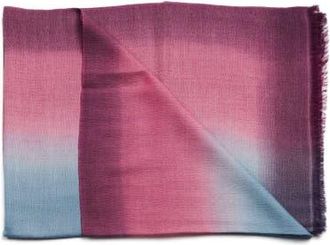 Studio Variously Iris Haze Blue Pink Cashmere Merino Handloom Scarf at Nordstrom