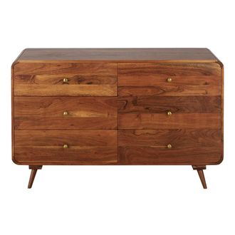 Maisons du monde C&oacute;moda de madera de acacia con 6 cajones 130 cm