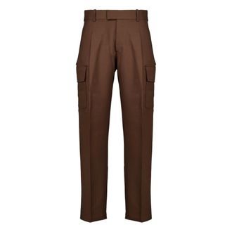 Dr&ocirc;le de Monsieur Twill Cargo Broek - Heren - Broeken - Bruin - Maat: S Poliester