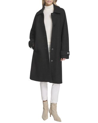 Andrew Marc Jupiter Wool-Blend Balmacaan Coat