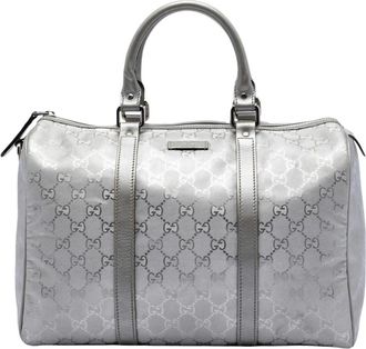 Gucci Pre-owned Handbags, female, Gray, Size: ONE SIZE Pre-owned Satchel Bag