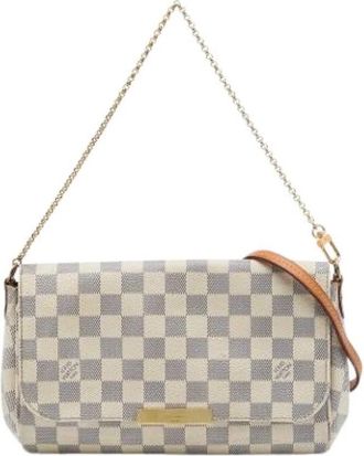 Louis Vuitton Pre-owned Favorite MM Schoudertas - Dames - Vintage Schoudertas - Wit - ONE Size - Leer - Vintage