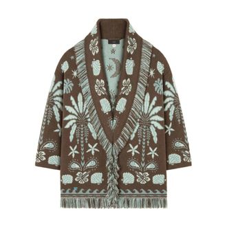 Alanui Cardigans, female, Brown, M, Echoes Of The Island Cardigan