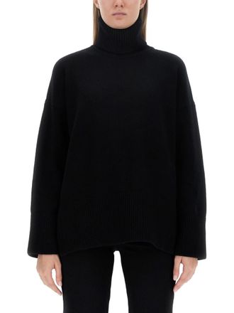Canada Goose Black Solid Turtle Neck Sweater