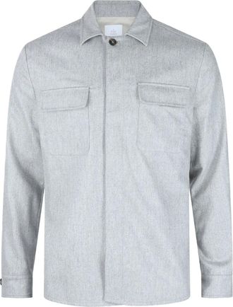 Eleventy Giacca-camicia con tasche - Grigio