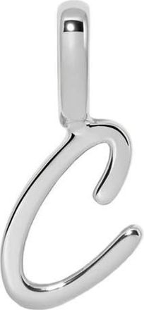 Made by Mary Script Initial Charm Silver in Silver Initial C at Nordstrom