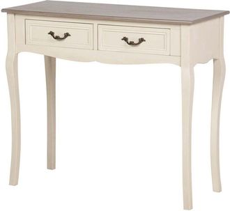 Adda Home Consola 2 Cajones Pino Mdf Beige 90x38x78 Cm