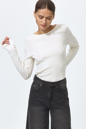H&M Super wide high waist jeans in Washed Black at Nordstrom, Size 10