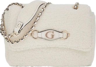Guess Aslia Crossbody - Dames - Schoudertassen - Wit - ONE Size - Katoen - Tassen