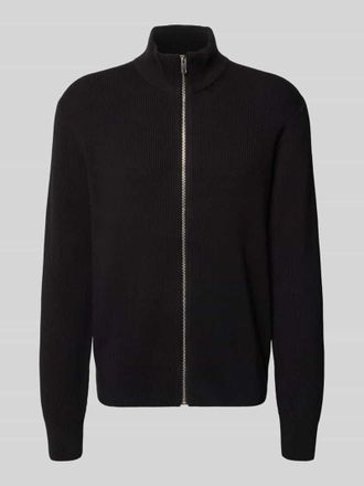 Lindbergh Lindbergh Strickjacke mit Strukturmuster in Black, Größe XXL