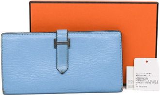 Hermès Celeste Swift Leather Long Wallet (Bi-Fold) (Pre-Owned)