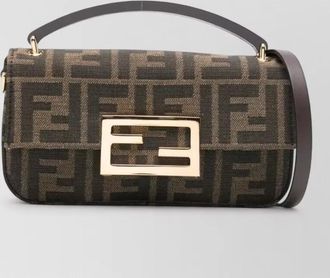 Fendi baguette cotton crossbody bag