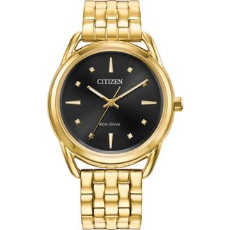 Citizen Three-Hand Quartz Bracelet Watch, 34mm in Gold at Nordstrom Rack