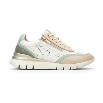 Pikolinos Off White Dames Sneaker - Dames - Sneakers - Veelkleurig - 35 EU - Leer - Schoenen