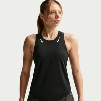 Nike Womens AeroSwift Dri-FIT ADV Running Singlet in Black | IF1252-010