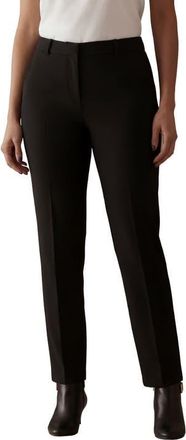 Jessica London Bi Stretch Straight Leg Pant in Black at Nordstrom, Size 18