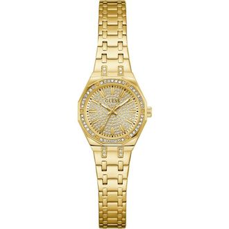 Guess Pixie Crystal Dial Bracelet Watch, 25mm in Gold Tone at Nordstrom