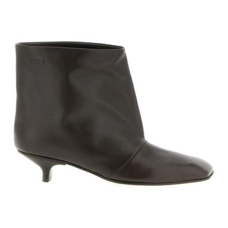 Vicini Schoenen, Dames, Bruin, 37 EU, Leer, Cizin Enkellaarsjes