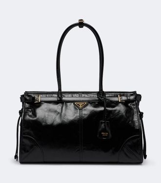 Prada Prada Bonnie Large leather top-handle bag