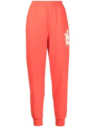 Stella McCartney Trainingsbroek met toelopende pijpen - Rood
