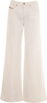 Diesel 1978 D-Akemi Flare Jeans - Dames - Loose Fit Jeans - Wit - W27 - Katoen - Jeans