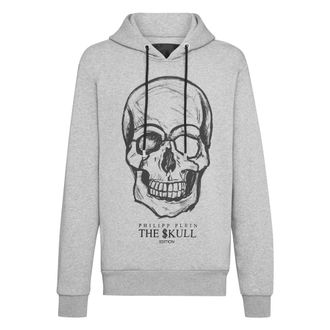Philipp Plein Heren, Sweatshirts & Hoodies, Grijs, Maat: 2XL Katoen