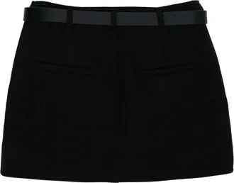 Elisabetta Franchi Belt Skirt - Black