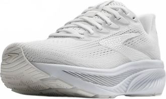 Brooks Womens Ghost 17 Running Shoes In White/white/grey