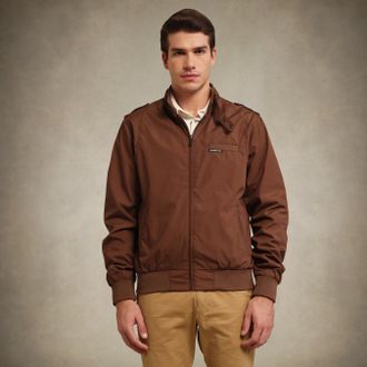 Members Only Mens Classic Iconic Racer Jacket (Slim Fit)