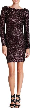 Dress The Population Lola Body-Con Dress in Wine at Nordstrom Rack, Size Large