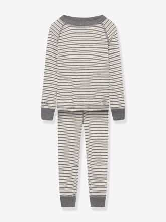 MINI A TURE Unterzieh-Set: Shirt & Leggings MATBELA Kinder MINI A TURE grau gestreift