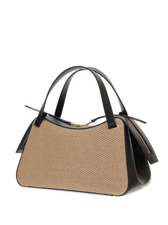Jil Sander Borsa tote con inserti in rafia - Toni neutri