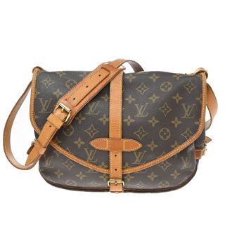 Louis Vuitton Saumur Monogram Canvas Brown Canvas Handbag (Pre-Owned)