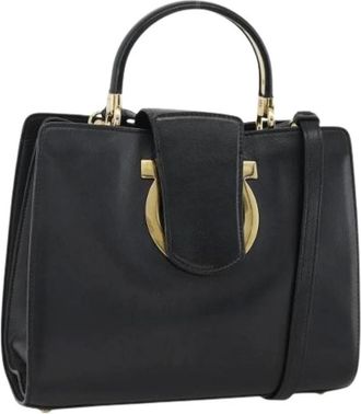 Ferragamo Pre-owned Handbags, female, Black, Size: ONE SIZE Pre-owned Hand Bag