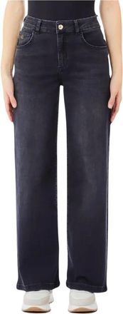 Liu Jo Wide Jeans - Dames - Loose Fit Jeans - Zwart - W30 - Jeans
