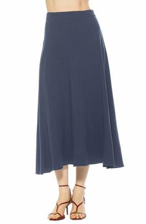 Alexia Admor Brilyn Linen Midi Skirt in Lapis at Nordstrom Rack, Size 10