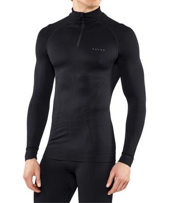 Falke Maximum Warm Zip Base Layer Top in Black at Nordstrom, Size Xx-Large