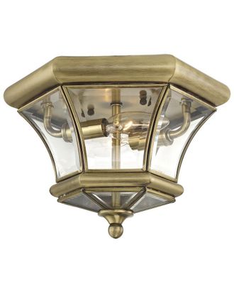 Livex Lighting Livex Monterey 2-Light Antique Brass Ceiling Mount